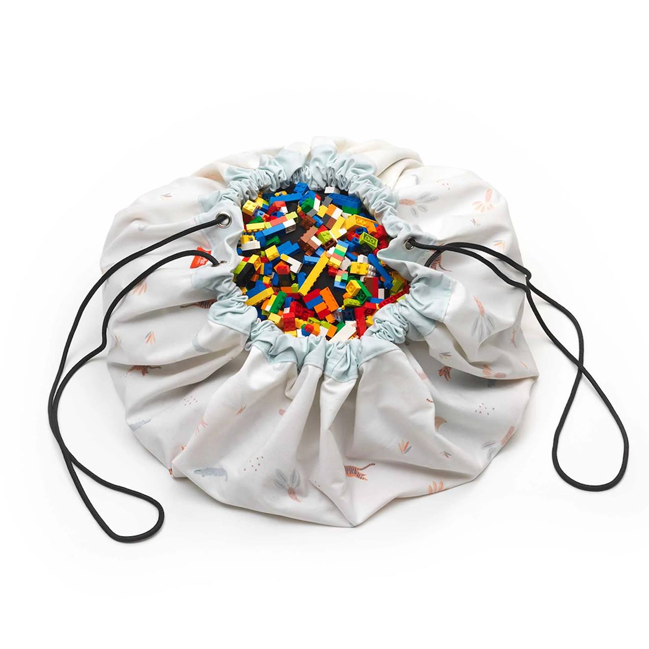 Tapis et sac de rangement jungle multicolore