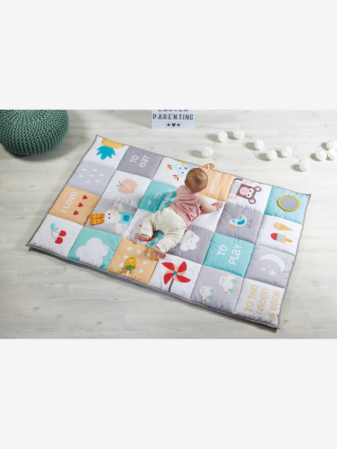 Tapis géant sans arche taftoys bleu