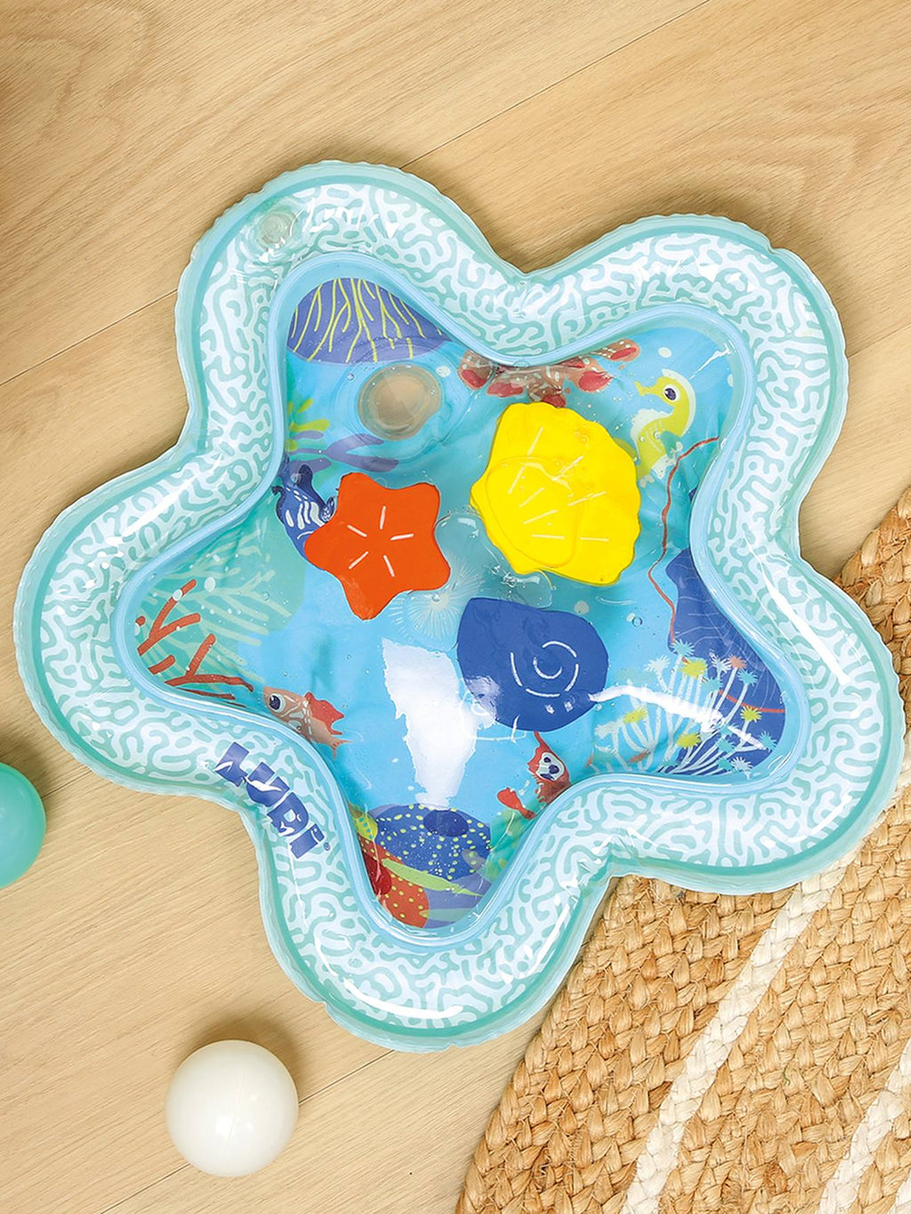 Tapis gonflable d'eau étoile multicolore