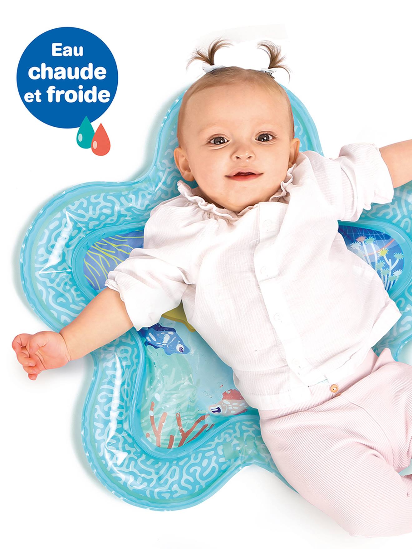 Tapis gonflable d'eau étoile multicolore