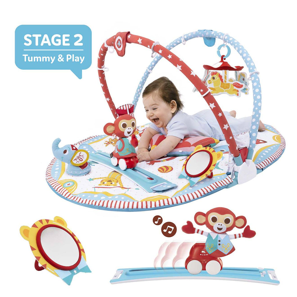 Tapis gymotion circus playland multicolor