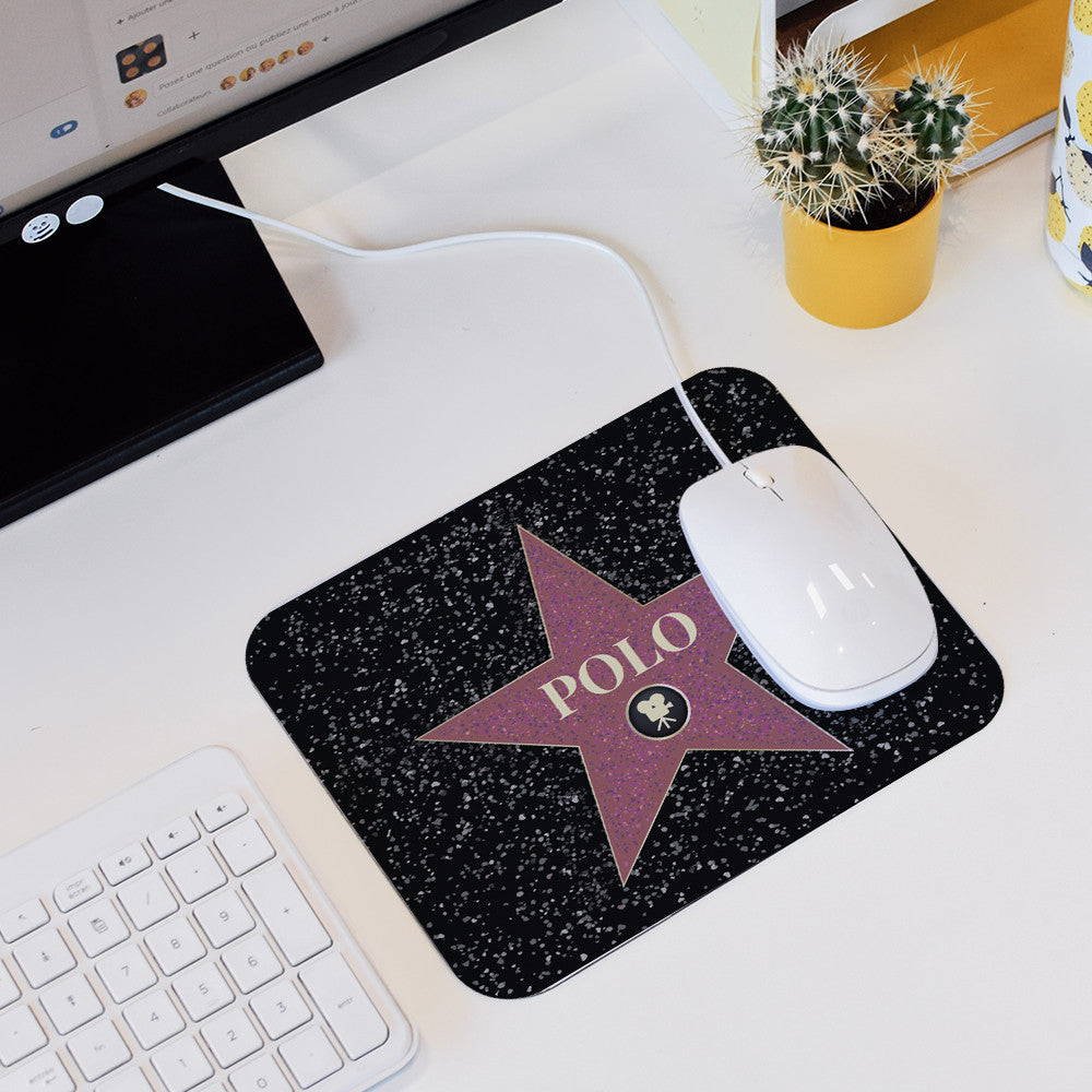 Tapis de Souris Etoile de Star à Personnaliser - Tapis de Souris Personnalisé