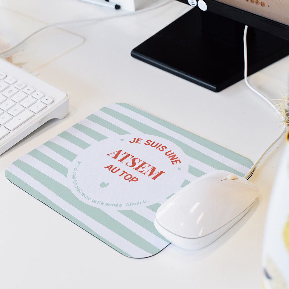 Tapis de Souris Maître.sse en Or à Personnaliser - Tapis de Souris Personnalisé
