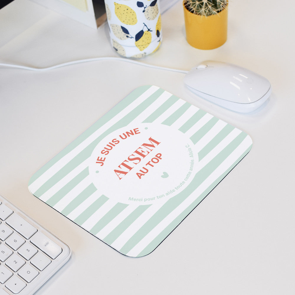 Tapis de Souris Maître.sse en Or à Personnaliser - Tapis de Souris Personnalisé