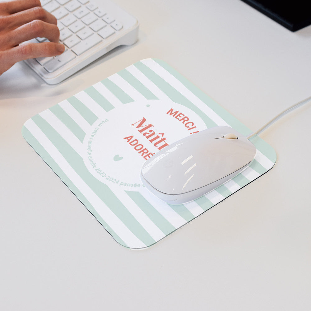 Tapis de Souris Maître.sse en Or à Personnaliser - Tapis de Souris Personnalisé