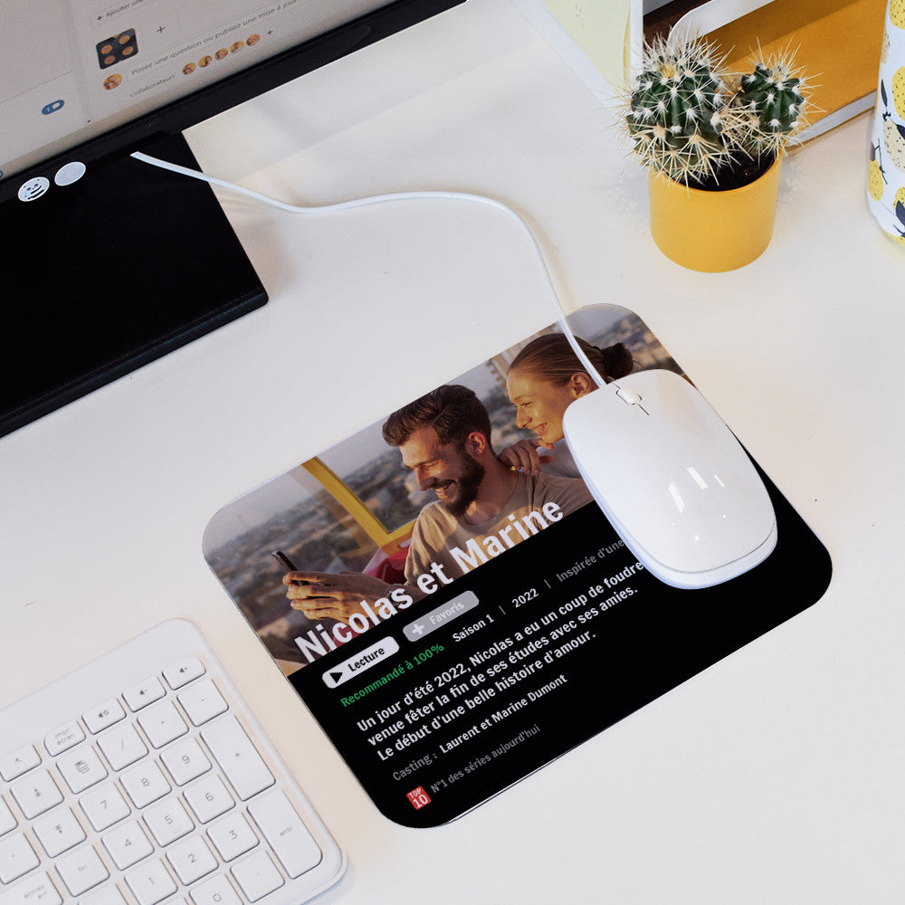 Tapis de Souris Streaming à Personnaliser - Tapis de Souris Personnalisé