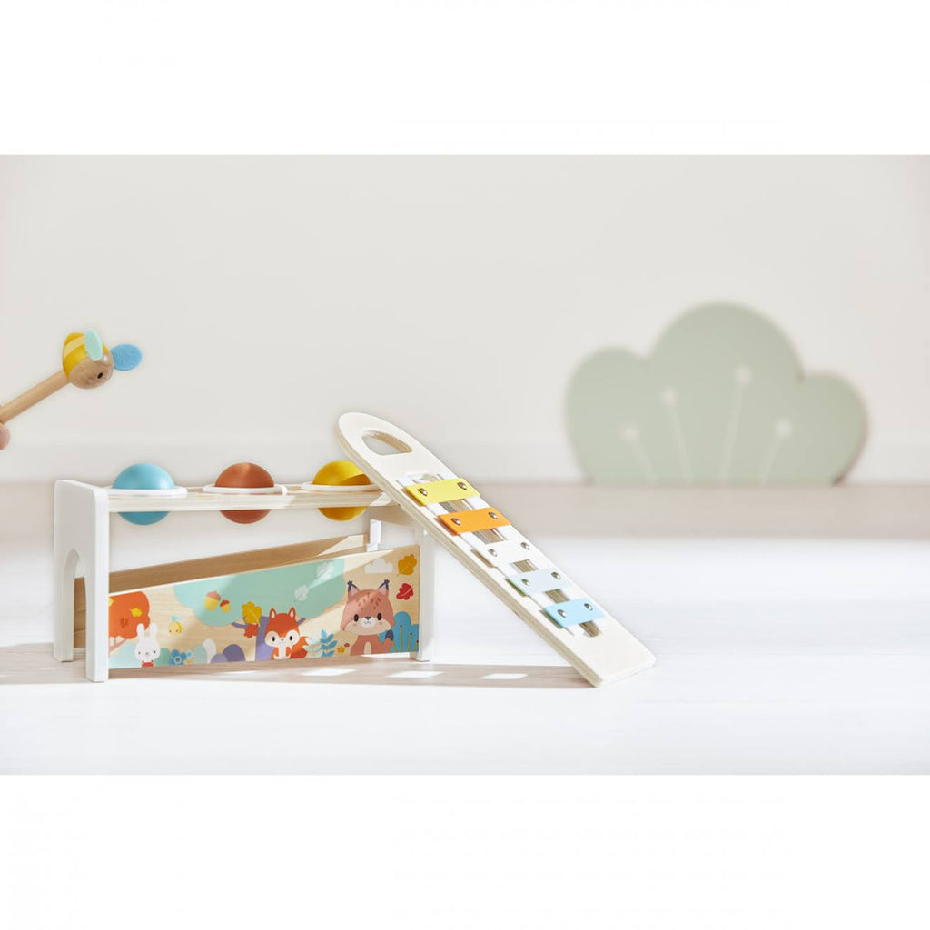 Taptap xylophone en bois 2 en 1 multicolore