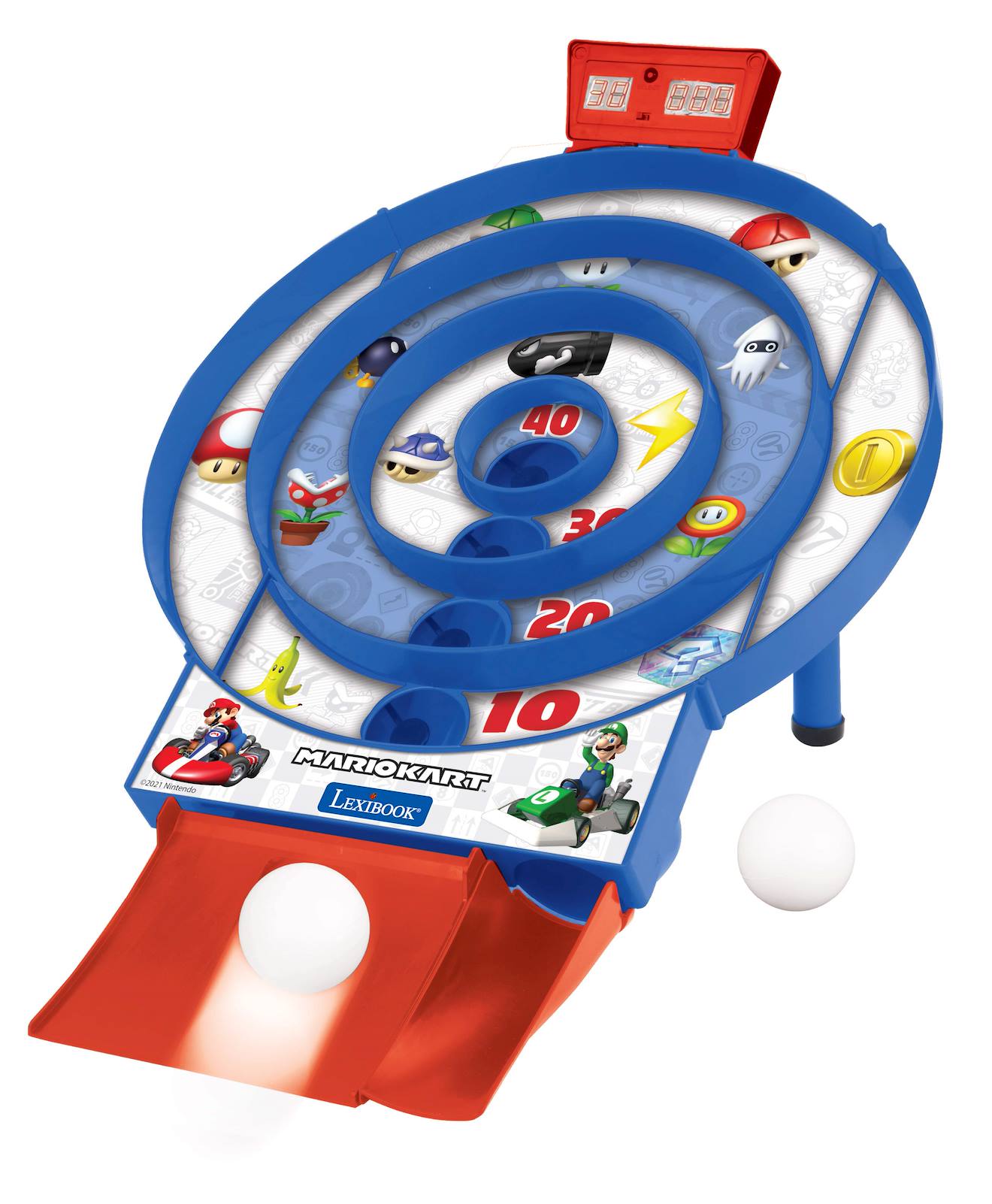 Target shoot Mario Kart - jeu d'adresse électronique bleu
