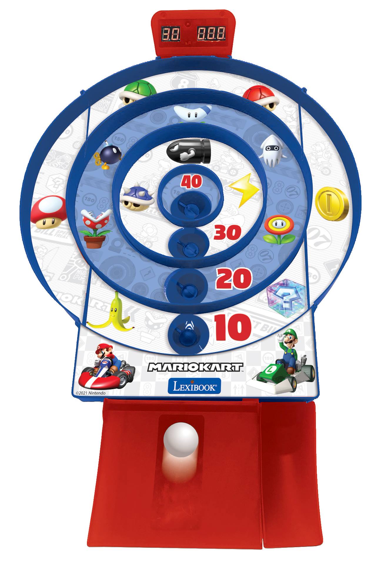 Target shoot Mario Kart - jeu d'adresse électronique bleu