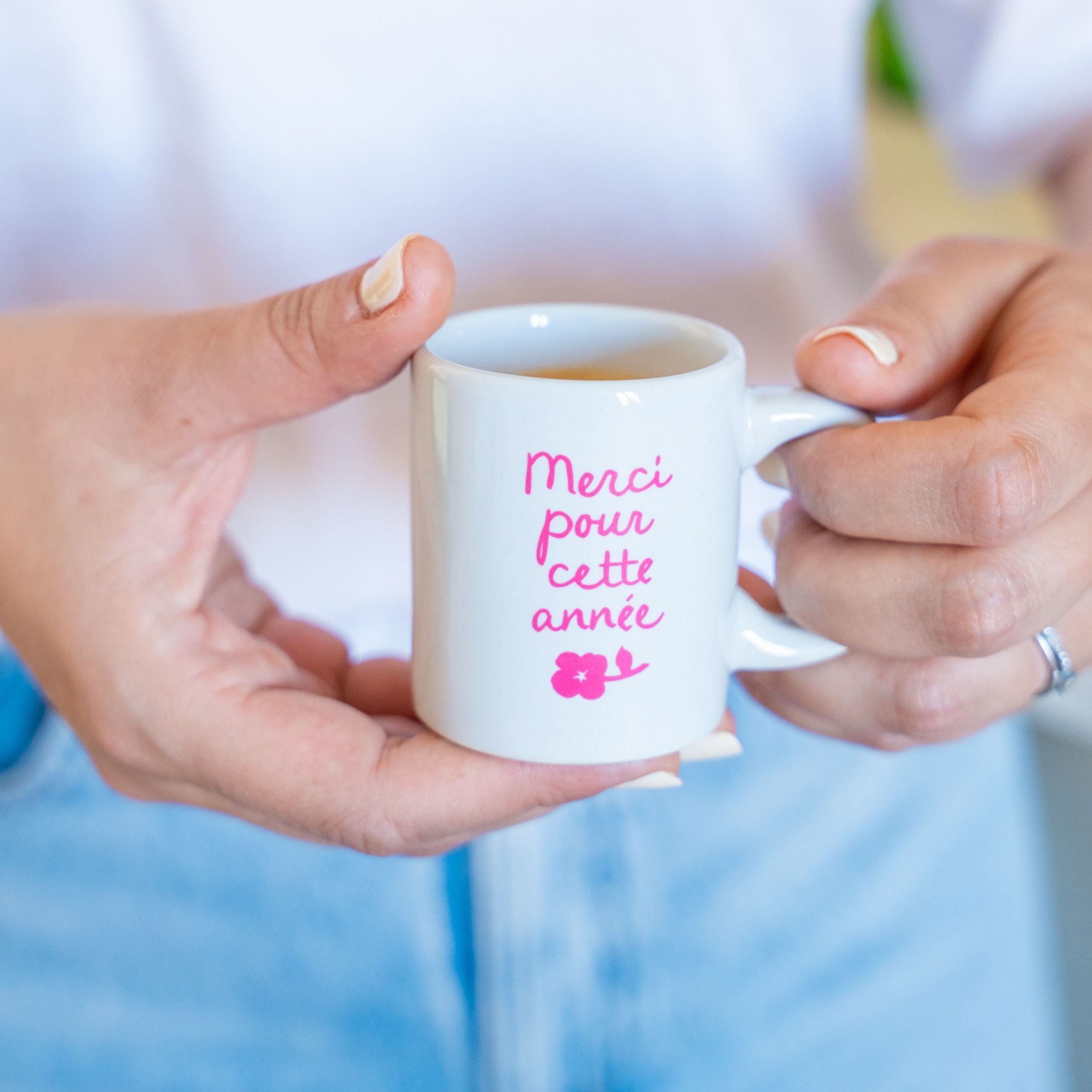 Tasse à café Merci pour cette année, cadeau maîtresse
