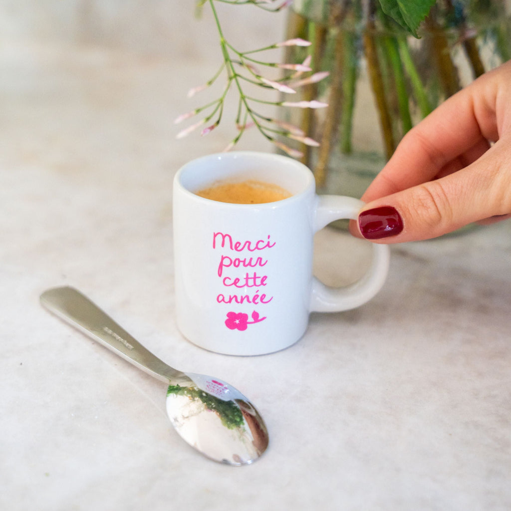 Tasse expresso Merci pour cette année en détail