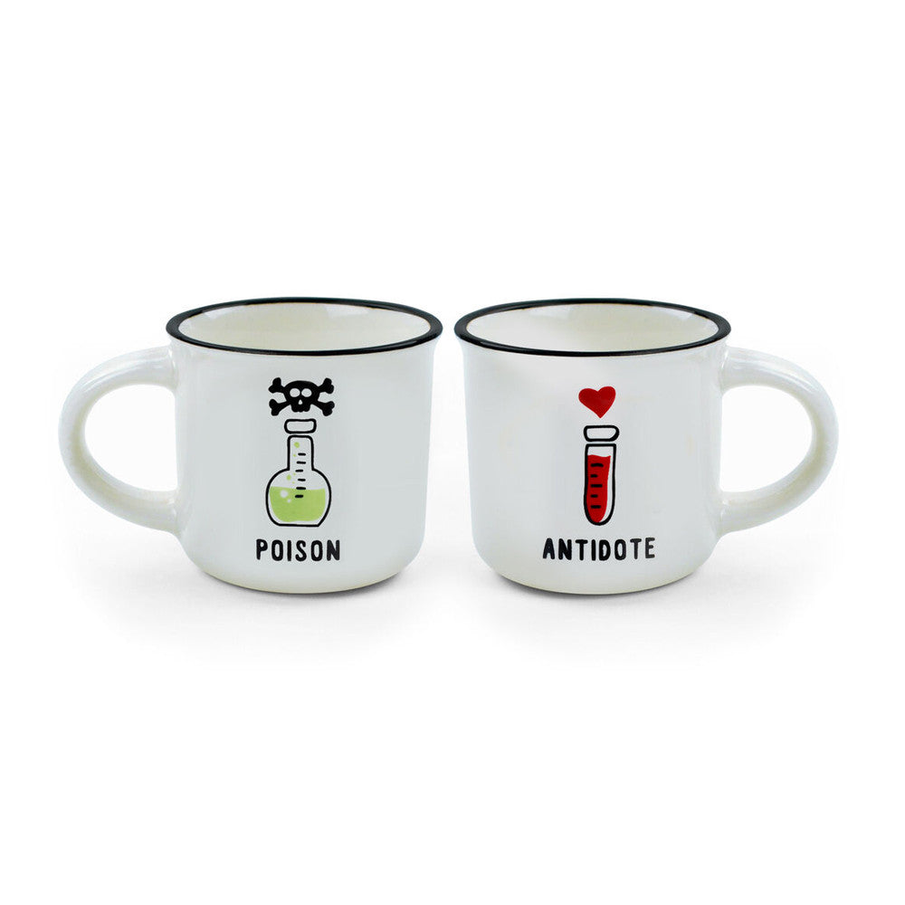 Tasses Expresso Poison et Antidote (x2) - Tasse à Café Originale