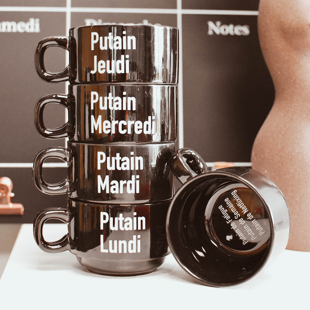 Tasses "Putain de Tasses" (x5) - Tasse à Café Originale
