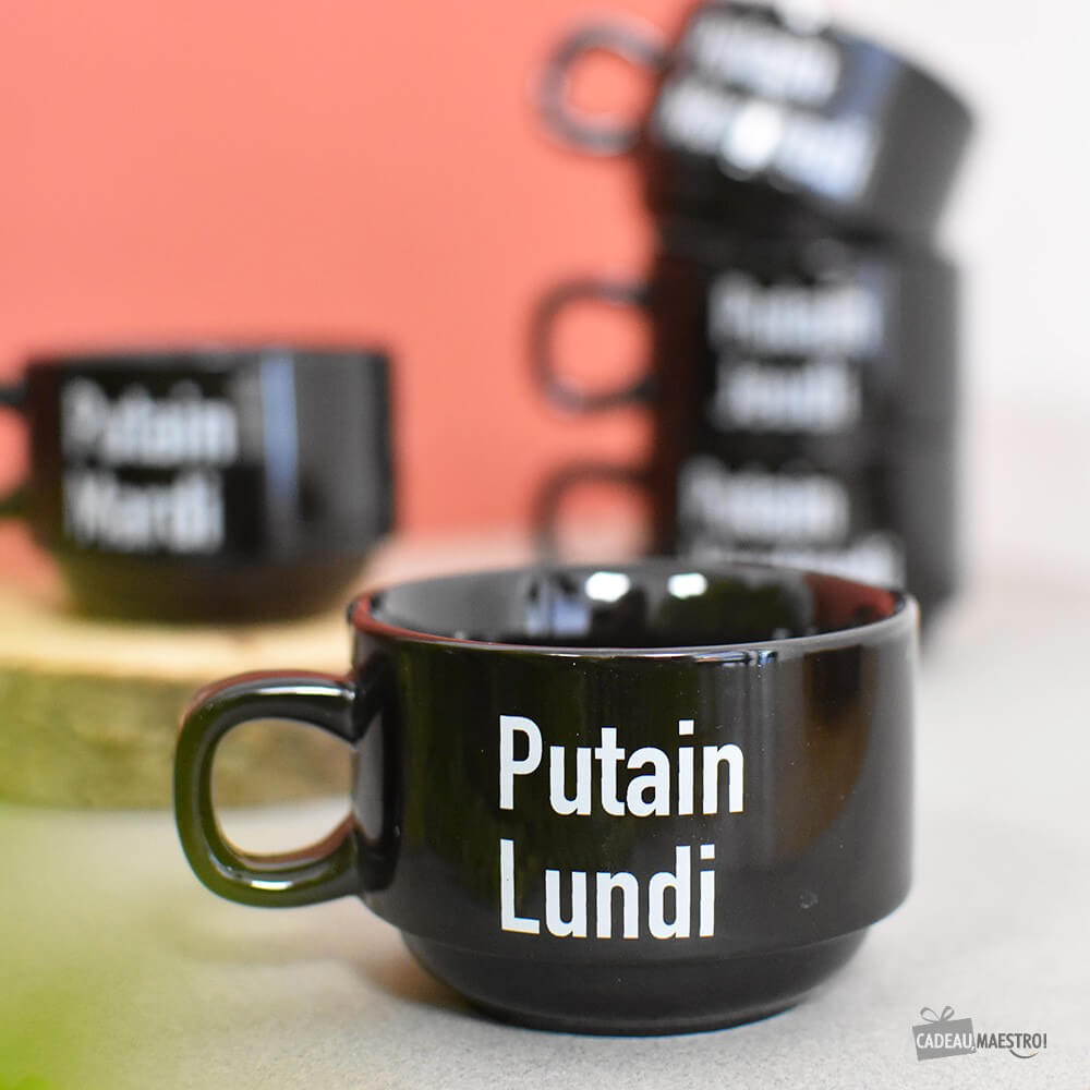 Tasses "Putain de Tasses" (x5) - Tasse à Café Originale Fisura