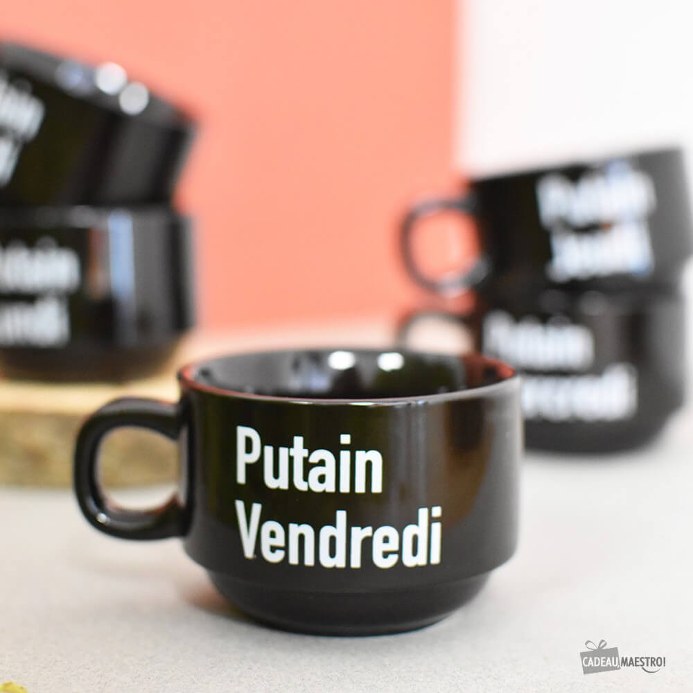 Tasses "Putain de Tasses" (x5) - Tasse à Café Originale Fisura