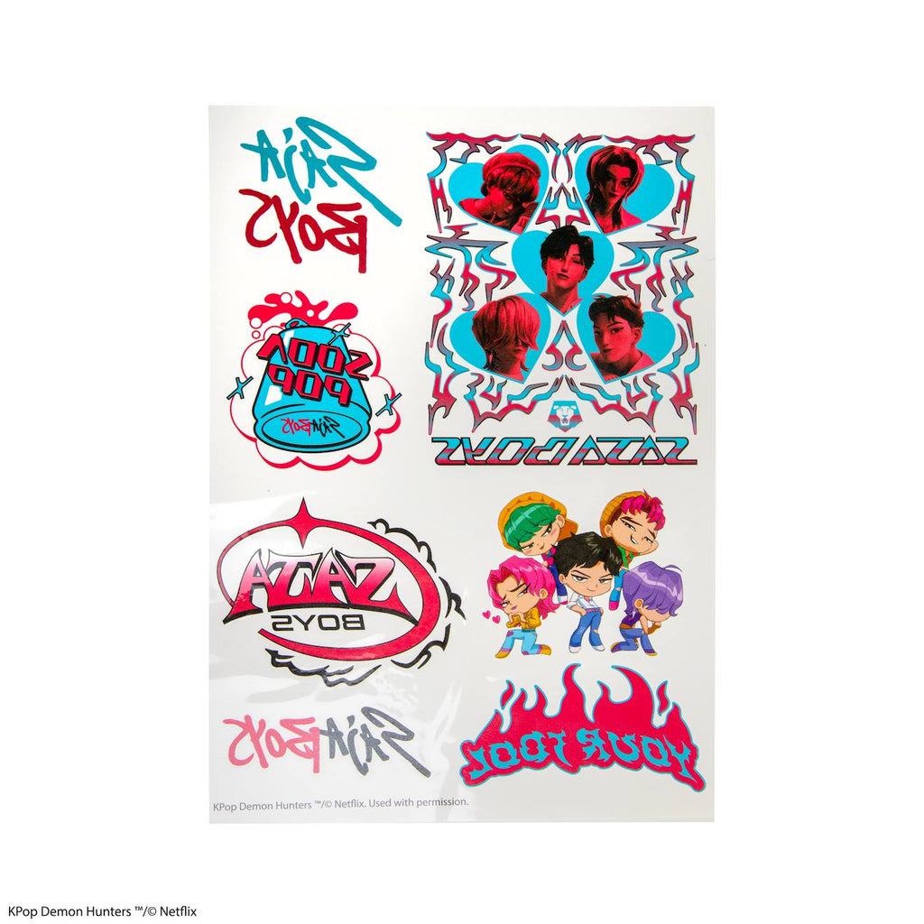 Tatouages Enfant Temporaires KPop Demon Hunters Multicolore