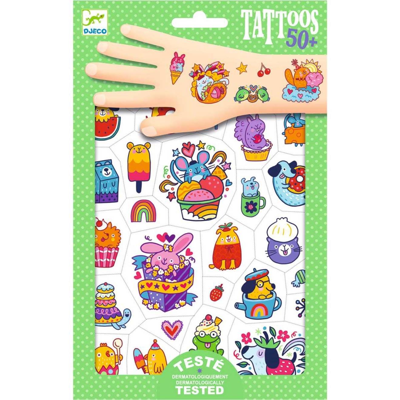 Tatouages mimi sweet multicolore