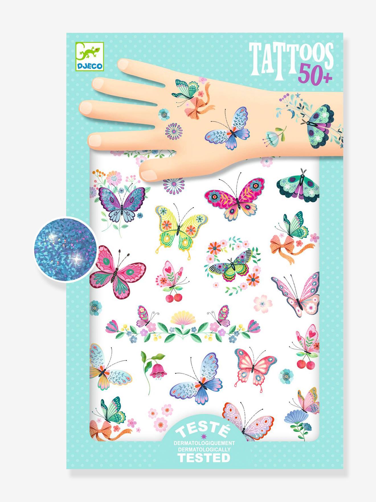 Tatouages papillons de rêve - multicolore