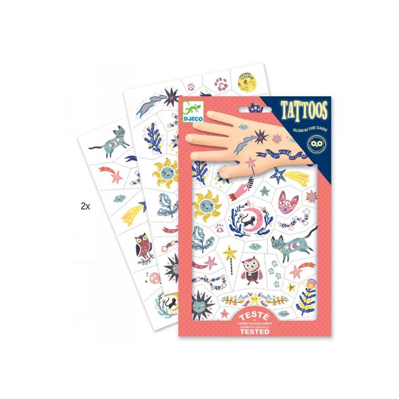 Tatouages phospho sweet dreams multicolore
