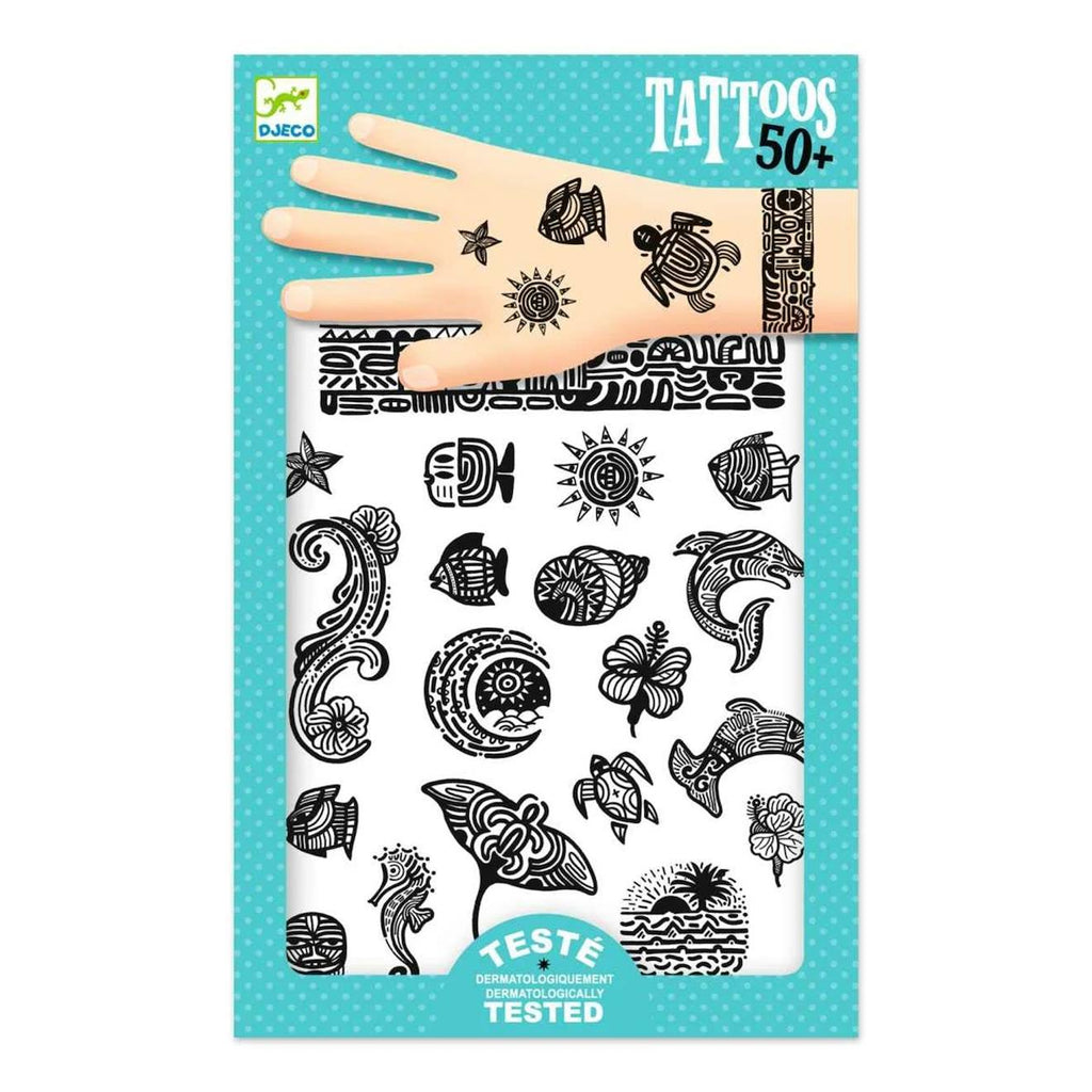 Tatouages polynésie multicolore