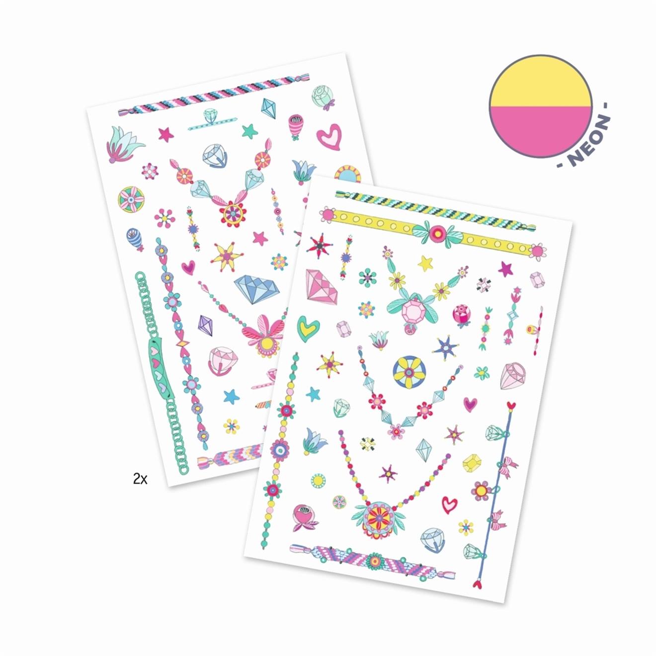 Tatouages temporaires les bijoux de jenni multicolore