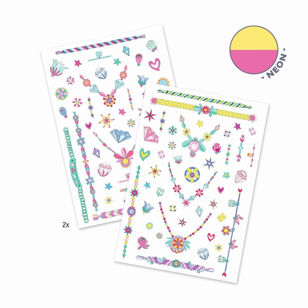 Tatouages temporaires les bijoux de jenni multicolore