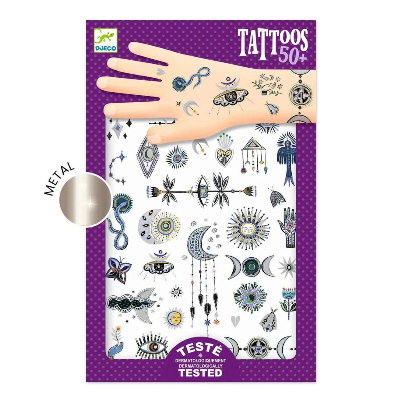 Tatouages wicca multicolore