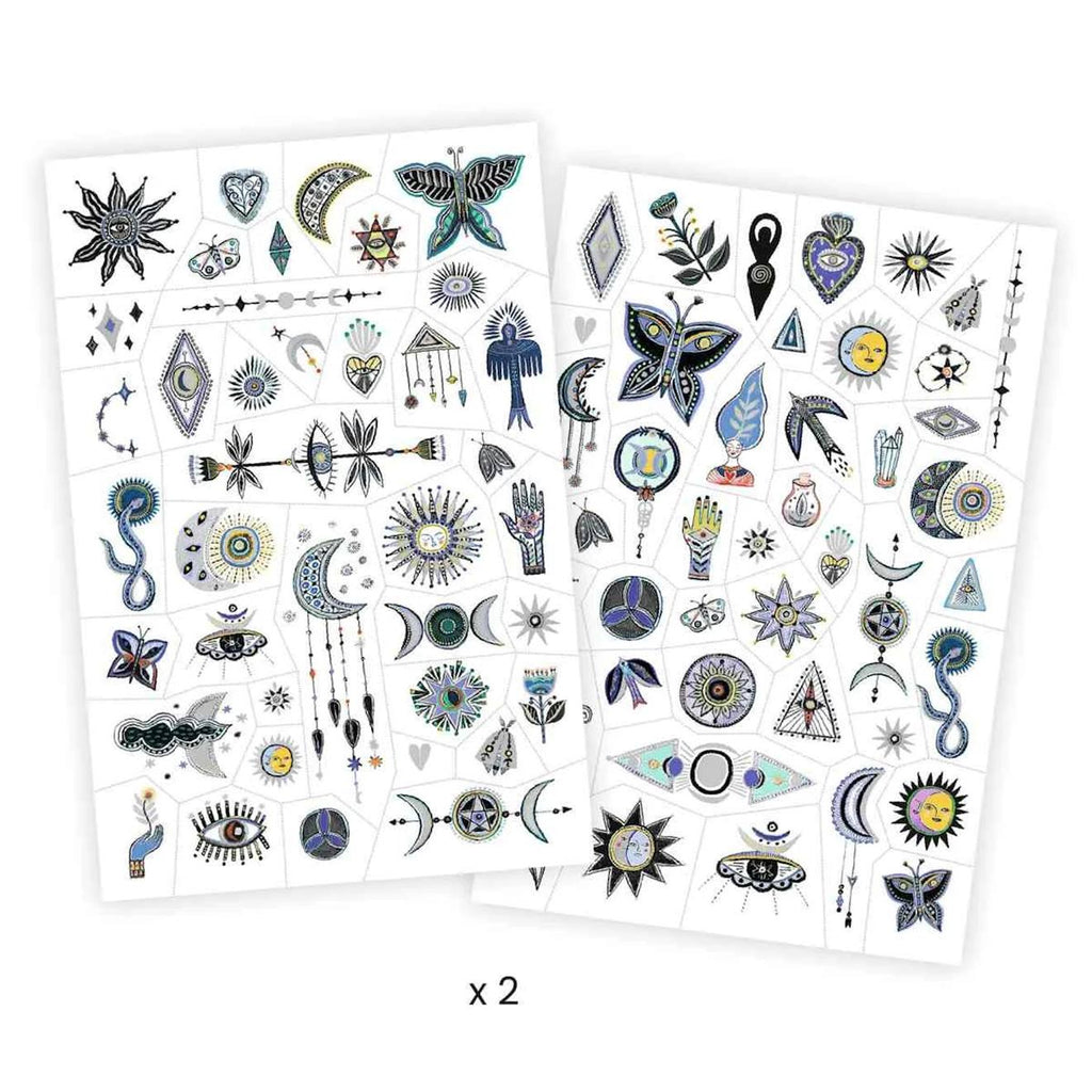Tatouages wicca multicolore