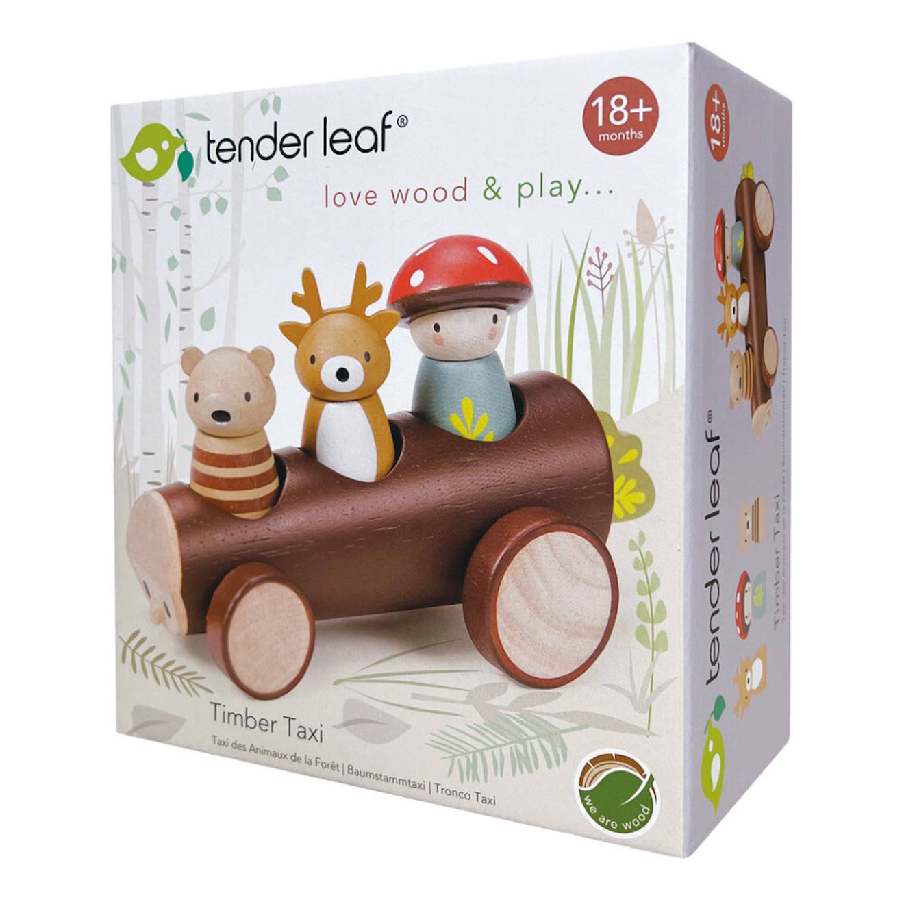 Taxi des animaux de la forêt multicolore