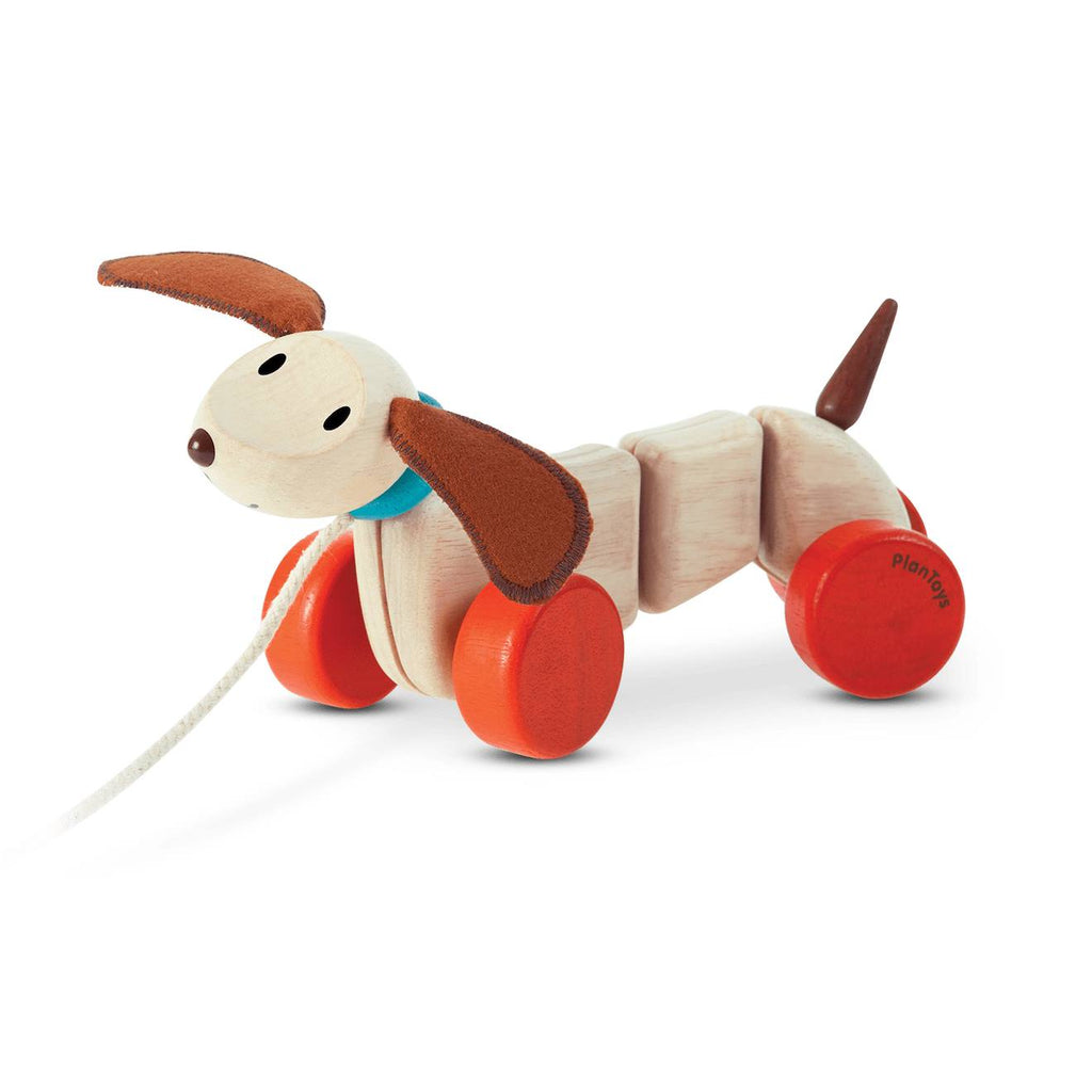 Teck le petit chien à tirer beige