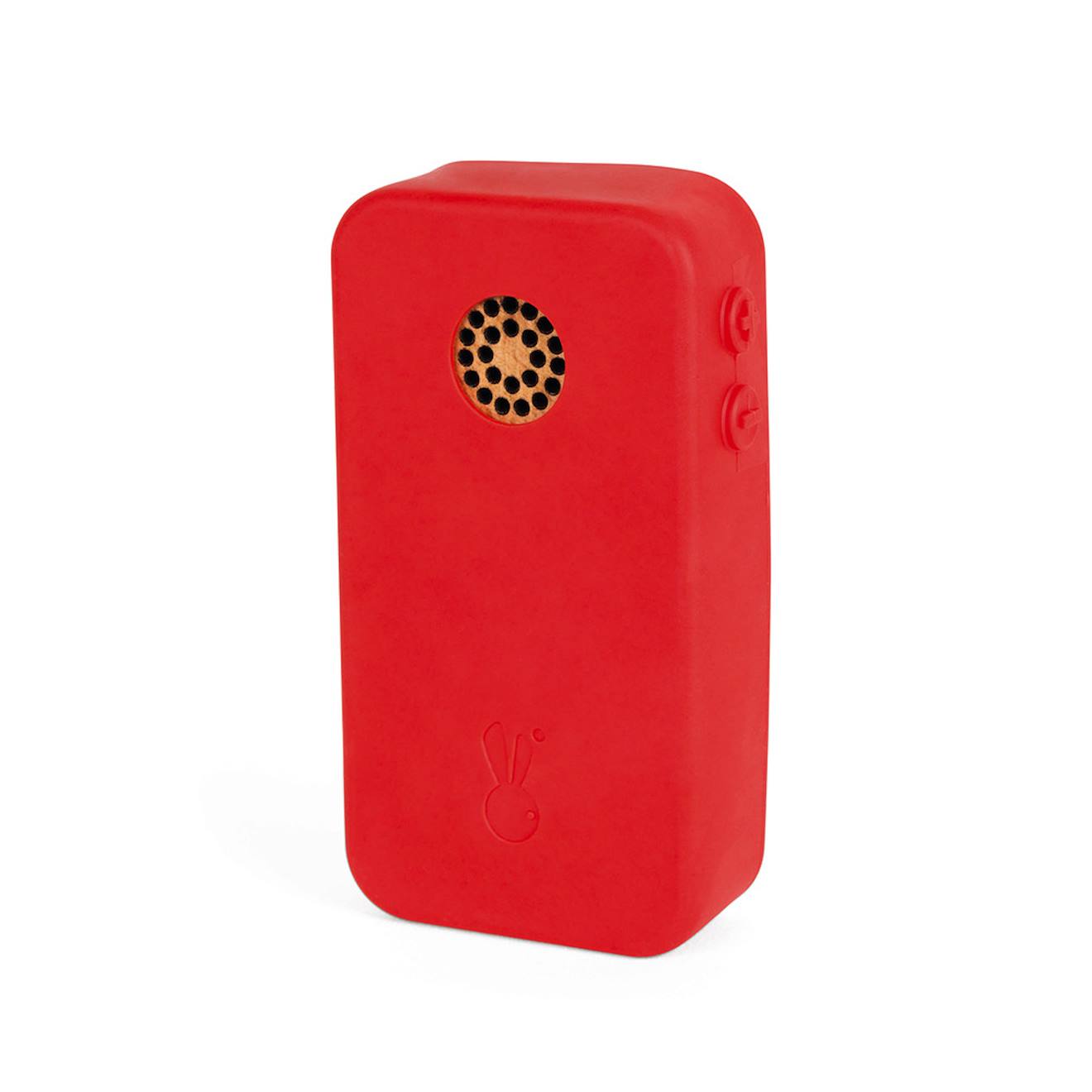 Téléphone sonore en bois rouge