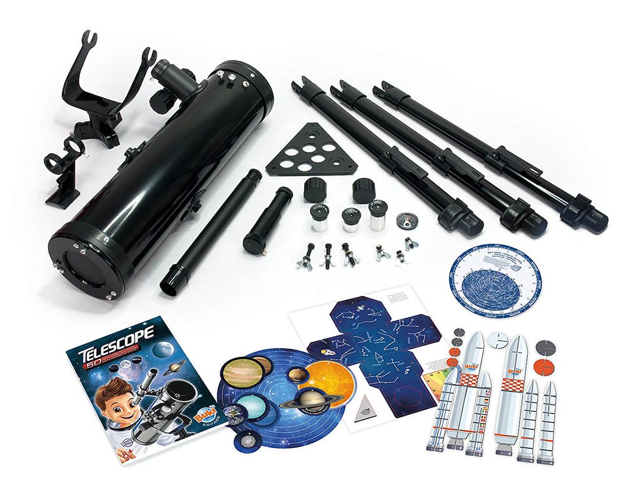 Télescope 50 activités noir