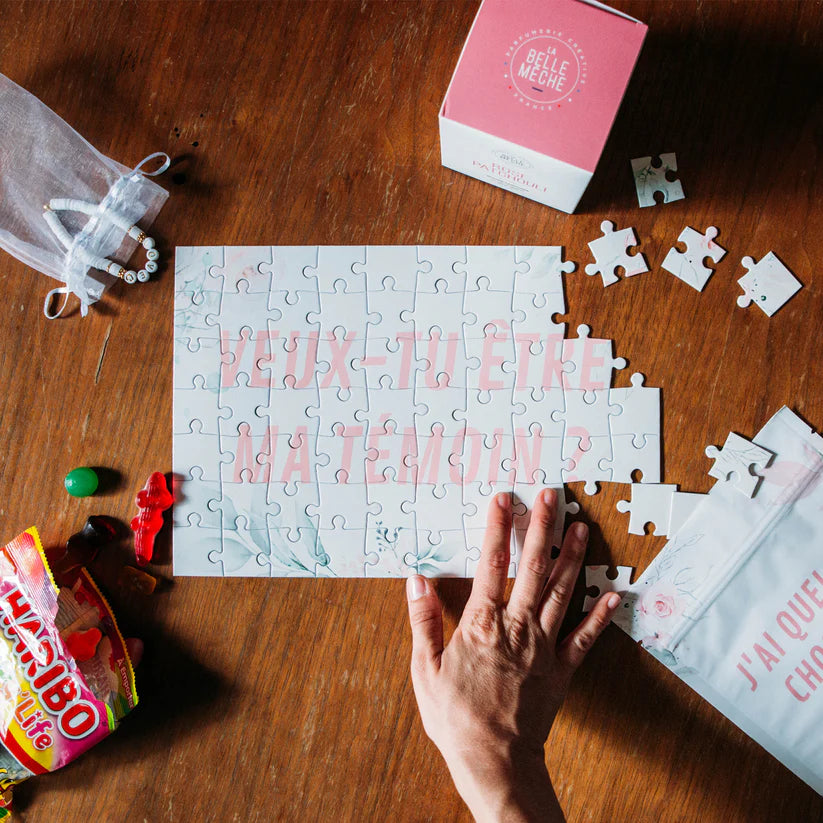 Puzzle personnalisé – Le message surprise qui se dévoile pièce après pièce 🧩💛