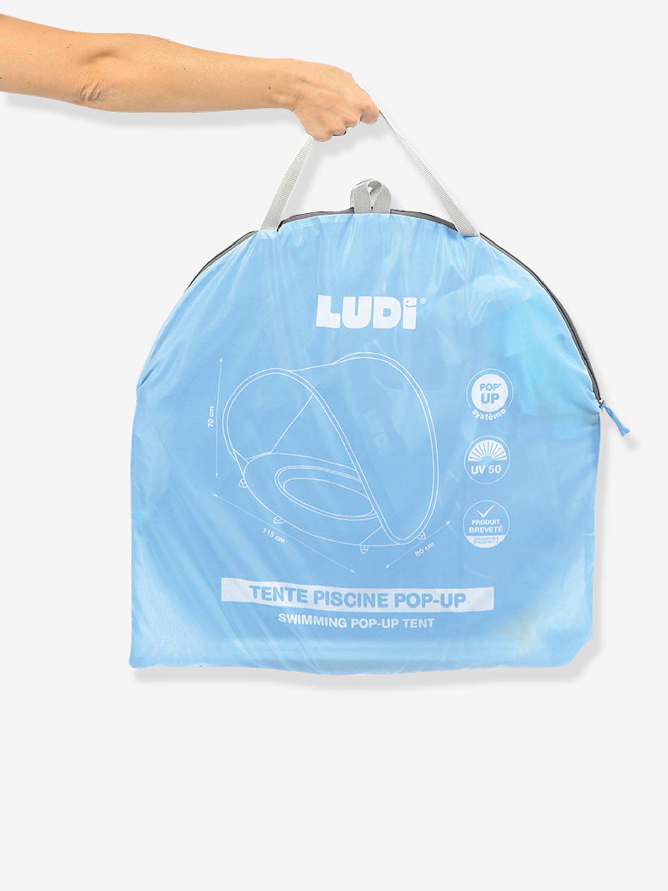 Tente anti-UV piscine multifonction bleu