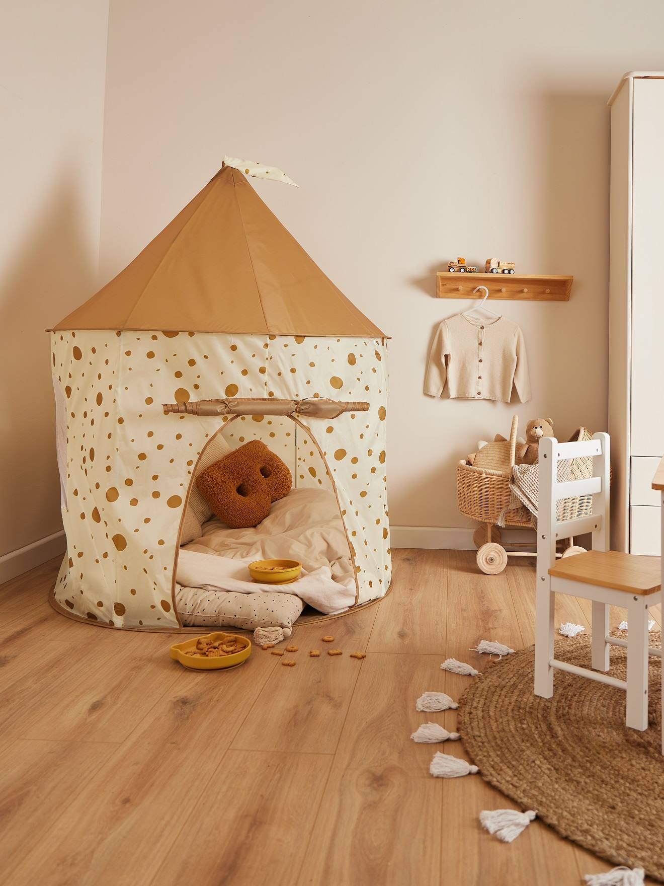 Tente de jeu château - pop up, dots