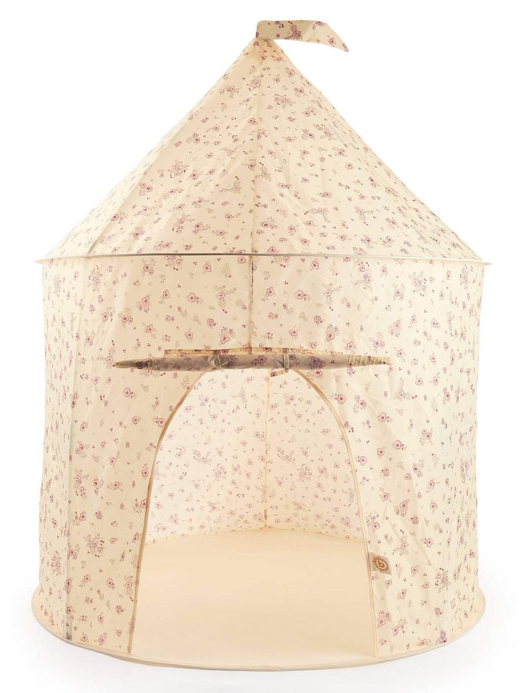 Tente de jeu château - pop up, dots vintage flowers
