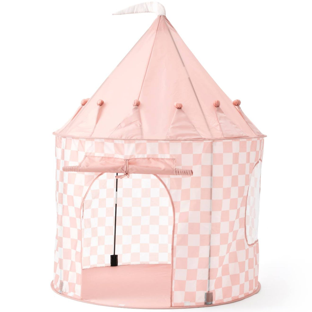 Tente de jeu corail, blanc