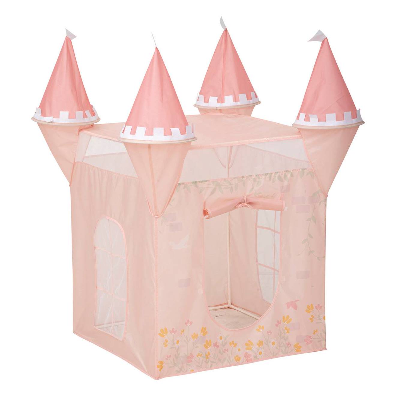 Tente enfant - château rose
