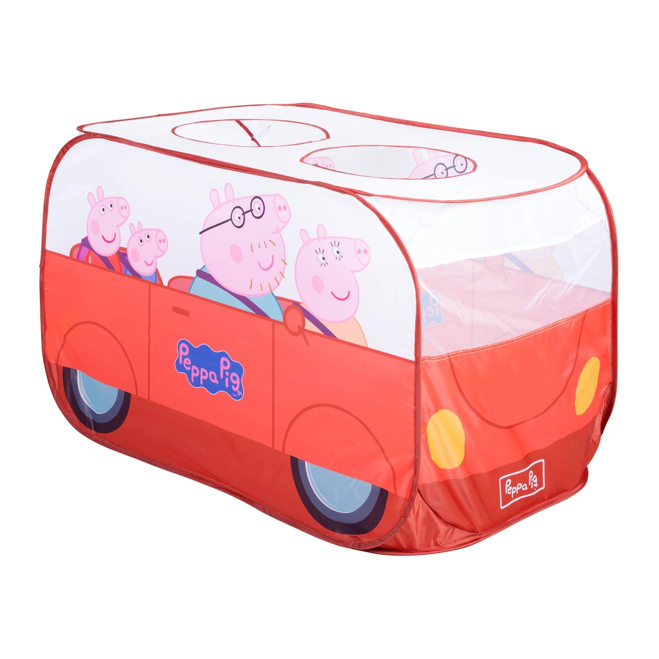 Tente pop up en forme de voiture corail / Peppa Pig