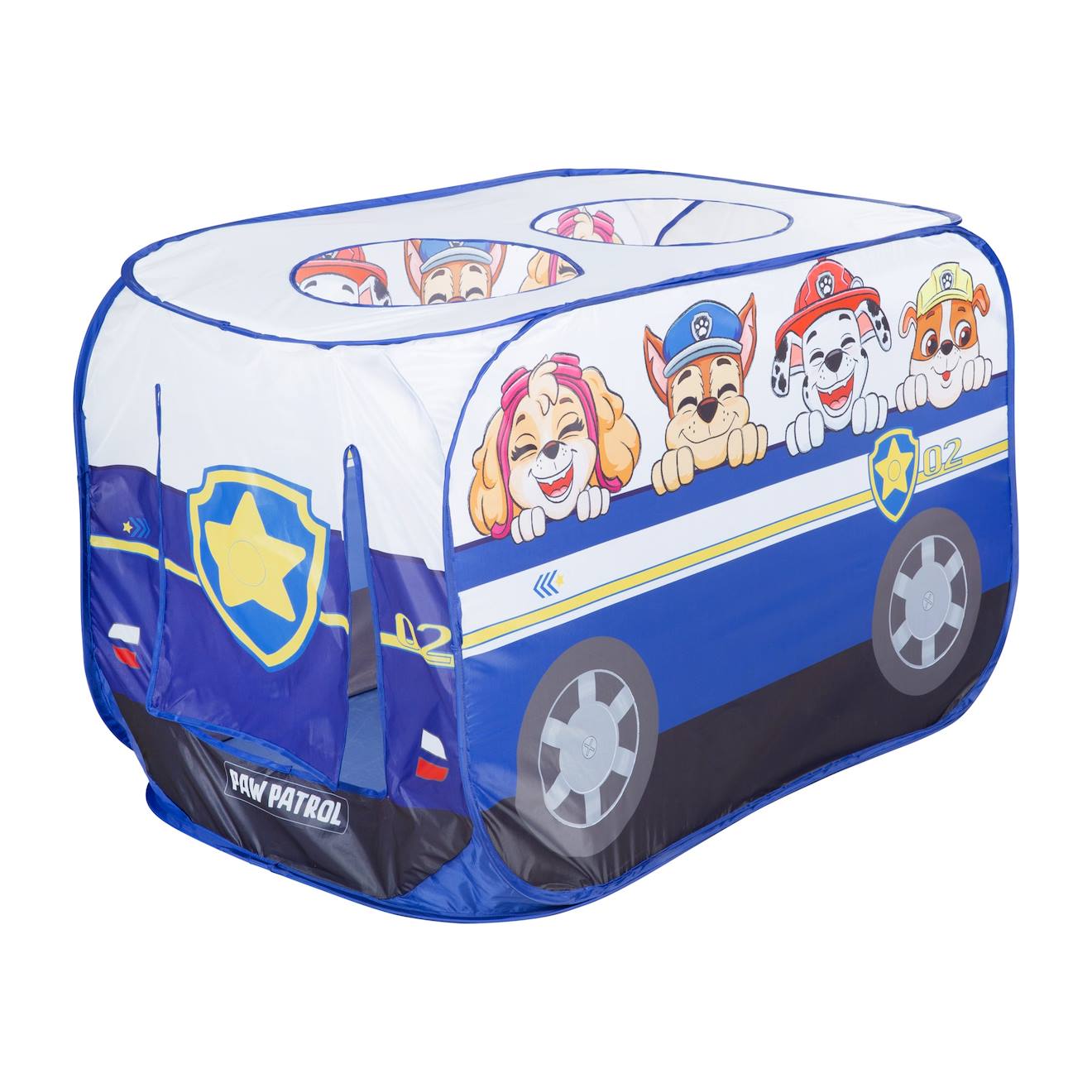 Tente pop up en forme de voiture bleu / Pat' Patrouille