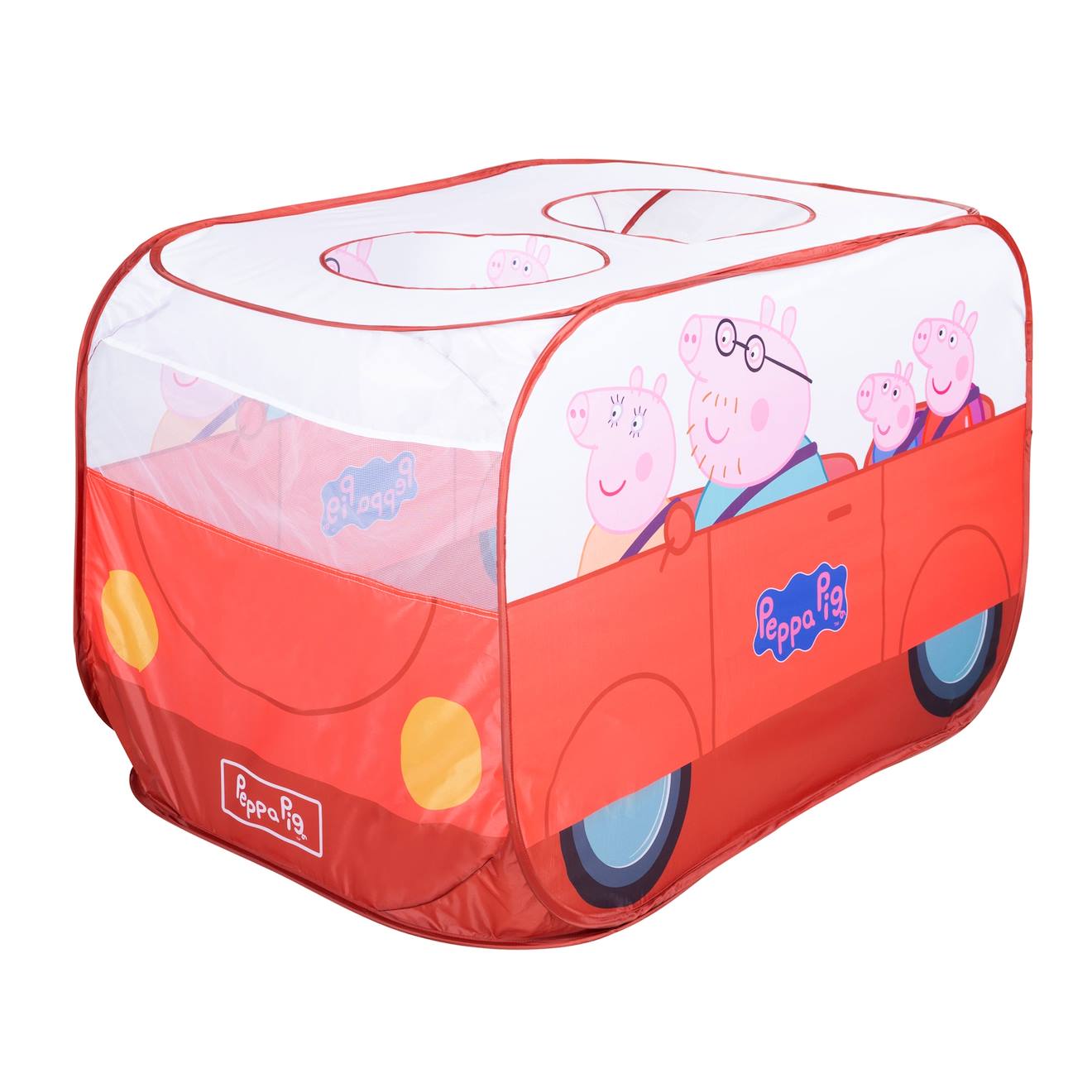 Tente pop up en forme de voiture corail / Peppa Pig