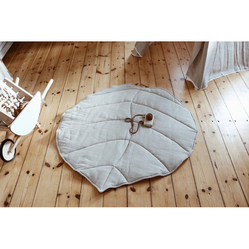 Tente tipi avec tapis natural linen en lin beige