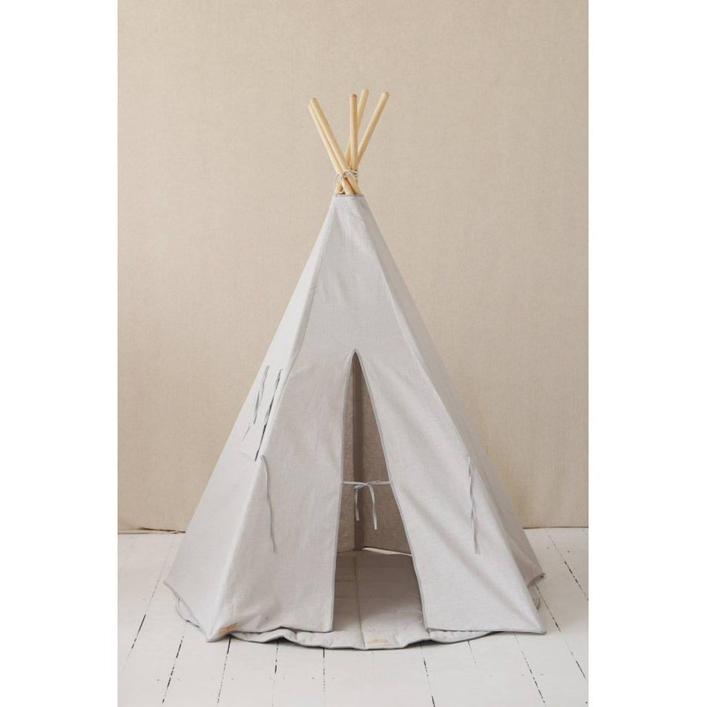 Tente tipi pigeon lin naturel en coton gris