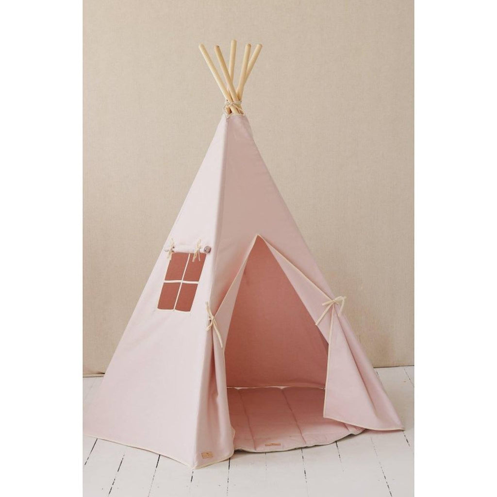 Tente tipi renard en coton rose
