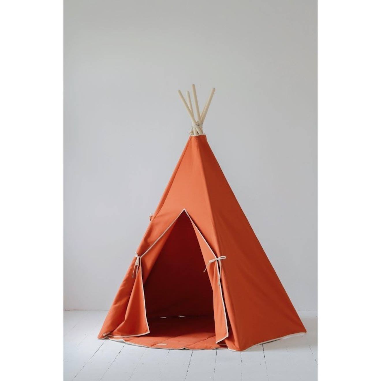 Tente tipi renard en coton rouge