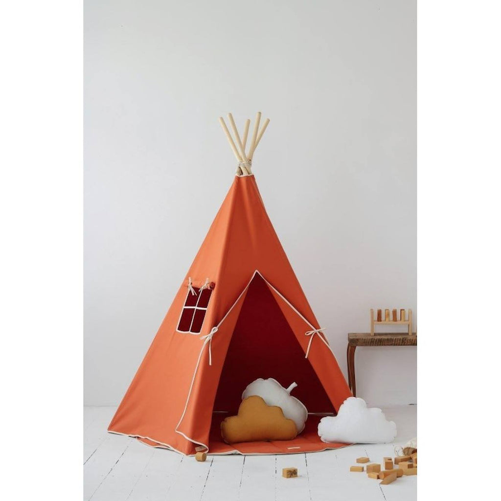 Tente tipi renard en coton rouge