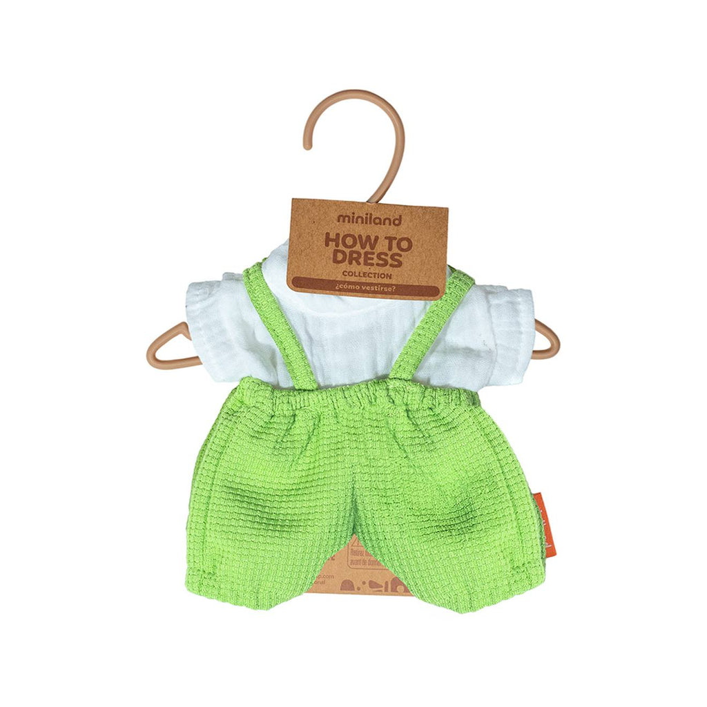 Tenue dété pour poupée de 21 cm vert