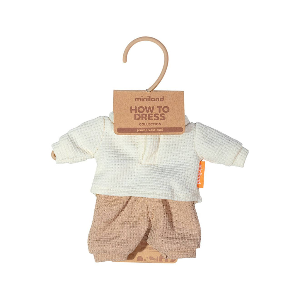 Tenue dhiver pour poupée de 21 cm marron