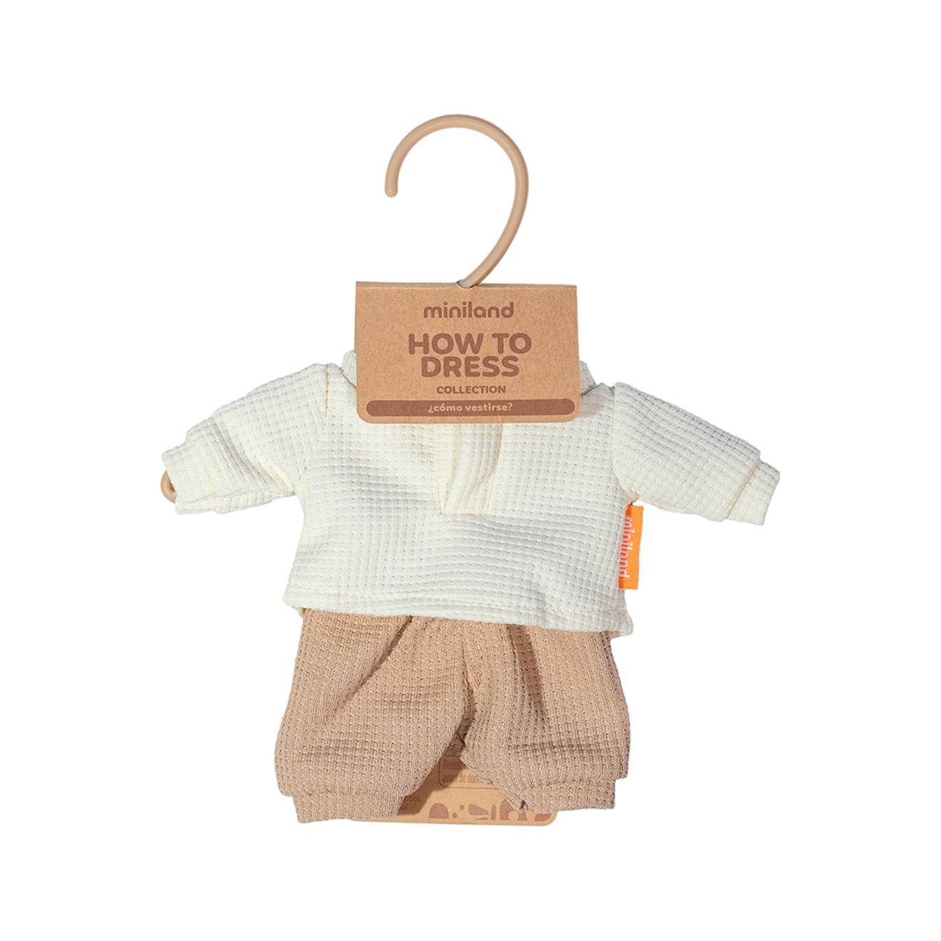 Tenue dhiver pour poupée de 21 cm marron