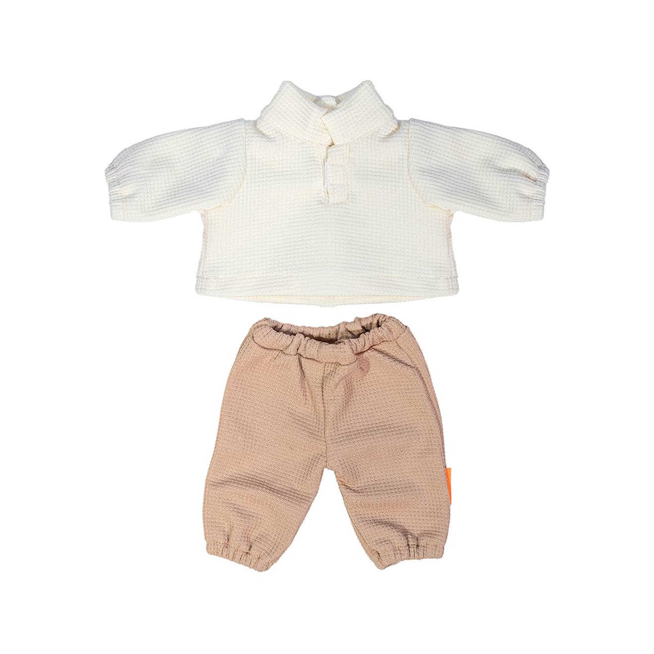 Tenue dhiver pour poupée de 38 cm marron
